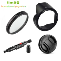 55mm UV Filter + HB-N106 Lens Hood Cap Cleaning Pen For Nikon AF-P DX 18-55mm f/3.5-5.6G VR Lens on D3400 D3500 D5600 D7500