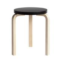 【北歐櫥窗】Artek Stool 60 三腳圓凳(深黑)