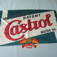 for castrol wakefield car racing blue 90*150CM polyester castrol wakefield car racing banner