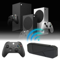 PC Receiver for Win 7/8/10/11 PC Wireless Adapter Bluetooth-Compatible Game Controller Adaptor for Xbox One S/X Switch Console