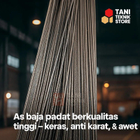 As Baja Hitam Bintik 4mm, 5mm 7mm – Bahan Aksesoris Outdoor & DIY Proyek Custom Kerajinan