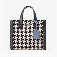 กระเป๋าถือ MANHATTAN HOUNDSTOOTH CHENILLE SMALL TOTE K5500 สีดำมัลติ
