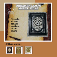 Ornamen Lampu Besar 90cm x 120cm / Ornamen Plafon PVC Bandung / Ornamen Plavon PVC / Lampu Plafon PV