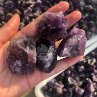 Natural Amethyst Rough Stone Geode Crystal Quartz Wand Point Healing Mineral Rock Home Decor Magic