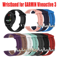 DHL 100PCS NEW Soft Silicone Replacement Strap for Garmin vivoactive3 vivomove HR Smart Wristband for GARMIN Vivoactive 3