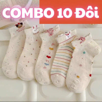 Tất, Vớ Nữ Muối Tiêu Hoạ Tiết Cún Thỏ Chấm Bi Cute Dễ Thương Cho Nữ TT79 LILIRIA