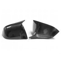 Rearview Side Mirror Covers Cap For Tesla Model Y M Style Dry Carbon Fiber Sticker Add On Casing Shell