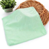 HANDUK WAJAH SAPU TANGAN 30X30 POLOS MOTIF EMBOS BERUANG