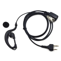 FBI Ear Hook G Shape Earpiece Earphone Mic PTT for Walkie Talkie Midland Radio G6 G7 G8 G9 GXT1000VP4 GXT1050VP4 LXT380 Alan 42