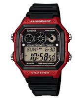 【東洋商行】CASIO 卡西歐 10年電力亮眼設計方形數位錶  AE-1300WH-4AVDF 運動錶 潛水錶 防水錶 電子錶 男錶 女錶 手錶