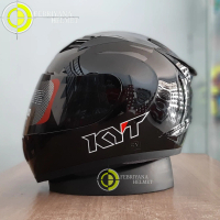 Helm Full Face Kyt R10 Solid Black glossy