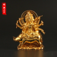 摩利支天 孔雀明王 竹制多層小佛龕平安隨身佛 天神 黃楊木小佛像