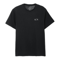 美國百分百【全新真品】Armani Exchange 短袖 T恤 AX 上衣 logo T-shirt 黑色 CC23