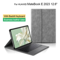 Keyboard Case For HUAWEI MateBook E 2023 12.6 Inch DRR-W76 Tablet Bluetooth Keyboard Protective Stand Cover Shell With Touchpad