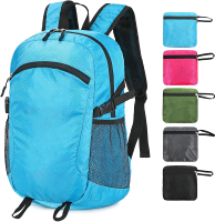 Lightweight Hiking Backpack SmallWaterproof Hiking DaypackFoldable Backpack for TravelUltralight Day