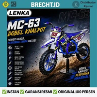 Motor Bensin Mini Anak Trail Lenka MC 63 Double Knalpot kuning