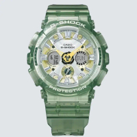 Casio G-SHOCK GMA-S120GS-3ADR Jam Tangan Wanita Transparan  Hijau Arloji Black
