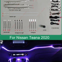 car interior light atmosphere ambient light For Nissan Teana 18-21 64 Colors LED Atmosphere Light Auto Interior Ambient lighting