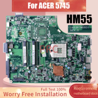DA0ZR7MB8D0 For ACER 5745 Laptop Motherboard MBPTW0600 HM55 Notebook Mainboard