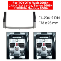 2 Din Car Control Radio Stereo Panel Dash Frame for Toyota Rush/Daihatsu Be-Go,Terios / Perodua Nautica 2011