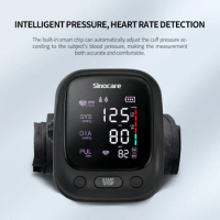 Sinocare sphygmomanometer Arm Blood pressure monitor Professional Digital Blood pressure monitor Adjustable Cuff 2-Users Mode