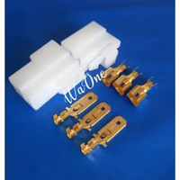 Socket 3 pin Besar Plus Skun Soket Kabel Mobil 3pin Konektor Besar SEPASANG