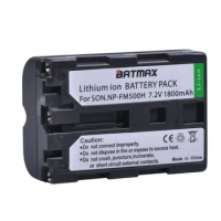 Batmax1Pc 1800mAh NP-FM500H NP FM500H Camera Battery for Sony Alpha SLT A57 A65 A77 A99 A350 A550 A580 A900 Cameras