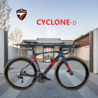 TWITTER-Carbon Fiber Road Bike Cyclone Kit, Paper Back Line, Oil Disc Brake, Holographic Color, R7020-22S, T900, 700 x 25C