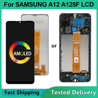6.5" For Samsung A12 LCD A125F SM-A125F A125 Display Touch Screen Digitizer For Samsung A12 Screen With Frame