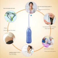 650mL Portable Bidet Travel Handheld Bidet Bottle with Retractable Spray Nozzle for Hygiene Cleansing Personal Care Women's
