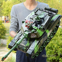超大號遙控坦克親子對戰可發射充電動兒童越野玩具履帶式男孩汽車MBS「時尚彩虹屋」