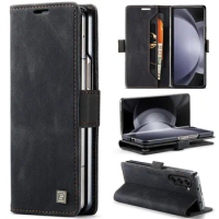 for samsung z fold5 Wallet Coque Case for Samsung Galaxy Z Fold 5 Fold5 5G Zfold5 Fall Protection Card Slot Funda Cases