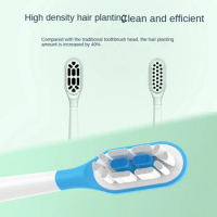 For Laifen Electric Toothbrush Head LFTB01-P 10PCS Soft Bristle Cushioning Brush Head