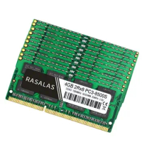 Rasalas 10PCS Memory RAM DDR3 4G Laptop 8500MHz 10600MHz 12800MHz SODIMM 1.5V Notebook Memoria RAM for DDR3