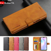 Redmi 9A Case Leather Vintage Wallet Cases For Xiaomi Redmi 9A Phone Case Flip Card Holder Wallet Cover On Xiaomi Redmi 9a Cases
