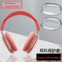 New Soft Washable Ear Pads Cover For AirPods Max transparet TPU Headphone Protective Case Ear Cup Cover Headset Accessories