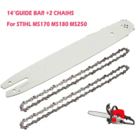 14 Inch Chainsaw Guide Bar With Saw Chain 3/8 LP 50 Section Saw Chain For STIHL MS170 MS180 MS250 Power Tool Accessories