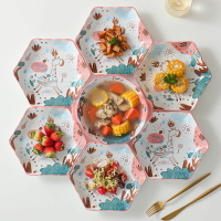 碗 碗碟套裝 餐具 家用創意網紅大拼盤餐具組合套裝菜盤過年家庭團圓聚餐火鍋擺盤子