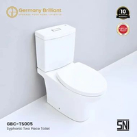 Germany Brilliant Closet Siphonic Kloset Duduk Toilet Jarak AS 30cm GBC-TS005