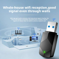 WiFi 6 USB Adapter AX900 Dual Band Wireless Network Card Low Latency Gaming Dongle Driver Free Plug 
