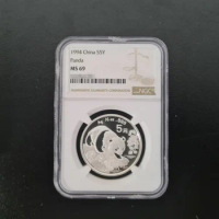 1994 China 1/2 oz Ag.999 Silver Panda Coin NGC MS69
