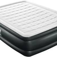 SEALY Tritech 20" Queen-Sized Inflatable Air Mattress Bed with Built-in Pump, Storage Bag, and Repair Patch, for Indoor and Outd