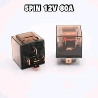 Relay 5 Kaki Klakson 12V 80A Transparan Klakson Lampu Tembak Sorot Biled Alarm Motor Mobil Universal