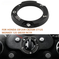 Motorcycle Ignition Key 3D Decoration Circle Cover For honda CB125R JC79 MC52 CT125 Hunter Cub JA55 Monkey 125 JB02 JB03 GB350 G