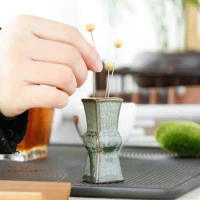 Multifuctional Ceramic Mini Vase Ceramic Aquatic Table Top Small Vase Glazed Chinese Style Decoration Antique Flower Vase LE785