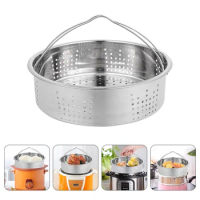 Portable Steamer Stainless Steel Practical Grilling Accessories Reusable Round Food Canning Multi-functional Stove Kitchen