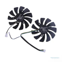 2PCS Graphics Card Fans HA9010H12F-Z 85MM 4pin Cooling Fan For Inno-3D GTX1060 OC 6G GTX960 P106-100 P106 Video DropShipping
