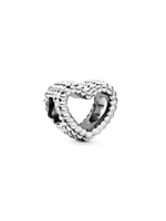 แหวน Pandora Beaded Heart Silver Charm