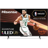 Hisense 65-Inch Class U6HF Series ULED 4K UHD Smart Fire TV (65U6HF, 2023 Model) - QLED, 600-Nit Dolby Vision