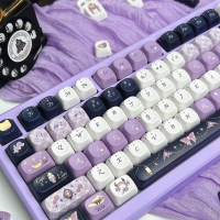 Keycap Phù Thủy Ngôi Sao, 130 Phím, Hồ Sơ MOA, Chất Liệu PBT, Thăng Hoa Nhuộm, Thích Hợp Cho Aula F7
